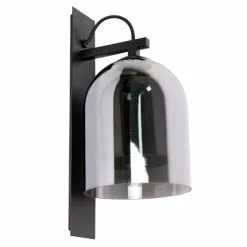 Keria Appliques Murales Et Spots Applique En Verre Et Métal Noir -Luminaires Soldes applique en verre et metal noir 2