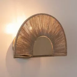 Maisons Du Monde Appliques Murales Et Spots Applique Filaire En Jute Et Métal Doré -Luminaires Soldes applique filaire en jute et metal dore 1000 9 20 210350 4