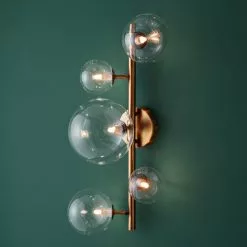 Maisons Du Monde Appliques Murales Et Spots Applique Globe En Verre Et Métal Bronze -Luminaires Soldes applique globe en verre et metal bronze 1000 13 25 177391 4