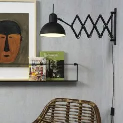 It's About Romi Appliques Murales Et Spots Applique Murale Déployante Acier Noir L50-85cm -Luminaires Soldes applique murale deployante acier noir l50 85cm 2