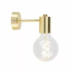 QAZQA Appliques Murales Et Spots Applique Murale En Acier Doré/laiton -Luminaires Soldes applique murale en acier dore laiton 4