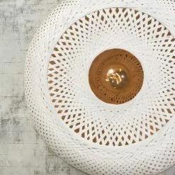 Good & Mojo Appliques Murales Et Spots Applique Murale En Bambou Blanc D60 -Luminaires Soldes applique murale en bambou blanc d60 2