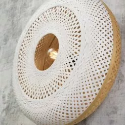 Good & Mojo Appliques Murales Et Spots Applique Murale En Bambou Blanc D60 -Luminaires Soldes applique murale en bambou blanc d60 3