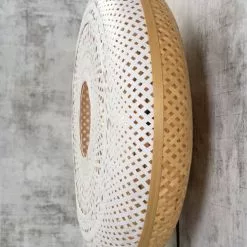 Good & Mojo Appliques Murales Et Spots Applique Murale En Bambou Blanc D60 -Luminaires Soldes applique murale en bambou blanc d60 4