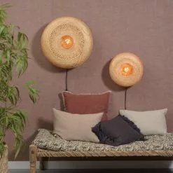 Good & Mojo Appliques Murales Et Spots Applique Murale En Bambou Naturel D60 -Luminaires Soldes applique murale en bambou naturel d60 2