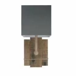 Coc'art Appliques Murales Et Spots Applique Murale En Bois Taupe -Luminaires Soldes applique murale en bois gris 1