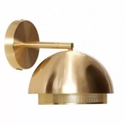 Hubsch Appliques Murales Et Spots Applique Murale En Métal Noir Ronde -Luminaires Soldes applique murale en laiton dore ronde