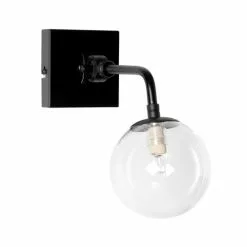 Maisons Du Monde Appliques Murales Et Spots Applique Murale En Métal Noir Et Sphère En Verre