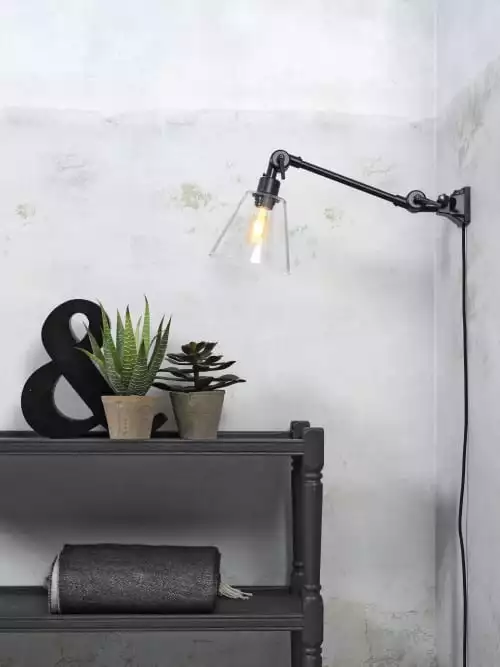 It's About Romi Appliques Murales Et Spots Applique Murale Métal Et Verre L55cm 2 It's About Romi Appliques Murales Et Spots Applique Murale Métal Et Verre L55cm – Image 2