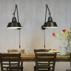 It's About Romi Appliques Murales Et Spots Applique Murale Pivotante Noire H80cm -Luminaires Soldes applique murale pivotante noire h80cm 3