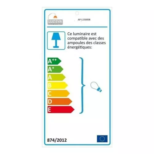 Luz Eva Appliques Murales Et Spots Applique Murale Textile & Métal H32cm 2 Luz Eva Appliques Murales Et Spots Applique Murale Textile & Métal H32cm – Image 2