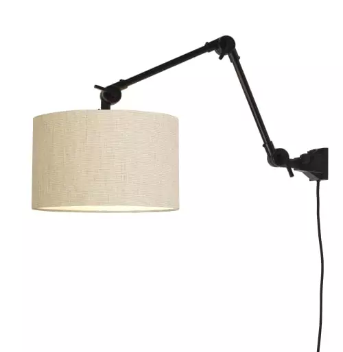 It's About Romi Appliques Murales Et Spots Applique Noire 2 Bras Et Abat-jour L80cm 1 It's About Romi Appliques Murales Et Spots Applique Noire 2 Bras Et Abat-jour L80cm