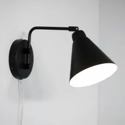 House Doctor Appliques Murales Et Spots Applique Noire Avec Petit Bras Pivotant -Luminaires Soldes applique noire avec petit bras pivotant 3