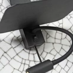 It's About Romi Appliques Murales Et Spots Applique Noire Avec Tablette Liseuse Et Abat-jour H52cm -Luminaires Soldes applique noire avec tablette liseuse et abat jour h52cm 17