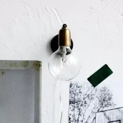 House Doctor Appliques Murales Et Spots Applique Noire Et Laiton -Luminaires Soldes applique noire et laiton 1