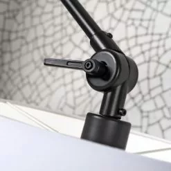 It's About Romi Appliques Murales Et Spots Applique Noire Flexible Et Abat-jour Blanc L65cm -Luminaires Soldes applique noire flexible et abat jour blanc l65cm 5