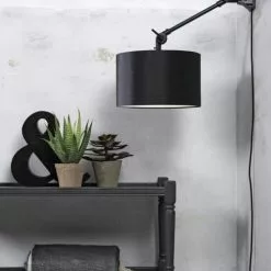 It's About Romi Appliques Murales Et Spots Applique Noire Flexible Et Abat-jour Noir L65cm -Luminaires Soldes applique noire flexible et abat jour noir l65cm 2