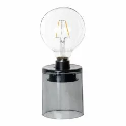 Maisons Du Monde Guirlandes Et Décorations Lumineuses Déco Lumineuse En Verre Transparent Et Noir