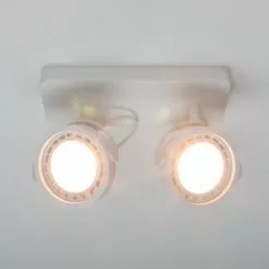 Zuiver Appliques Murales Et Spots Double Spot En Métal Blanc -Luminaires Soldes double spot en metal blanc 5