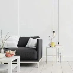 Hoopzi Suspensions Fil électrique En Tissu Luminaire Zigzag Blanc Noir 4,5m -Luminaires Soldes fil electrique en tissu luminaire zigzag blanc noir 4 5m 2