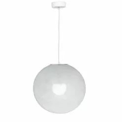 La Case De Cousin Paul Suspensions Globe Blanc D36cm -Luminaires Soldes globe blanc d36cm 2
