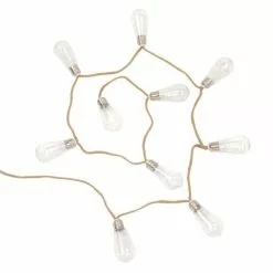 Maisons Du Monde Guirlandes Et Décorations Lumineuses Guirlande Lumineuse 10 LED Ampoules Et Corde L190
