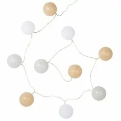 Maisons Du Monde Guirlandes Et Décorations Lumineuses Guirlande Lumineuse 10 LED Boules Multicolores L180