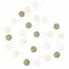 Maisons Du Monde Guirlandes Et Décorations Lumineuses Guirlande Lumineuse Boules En Coton Vert 24LEDS L530 Cm