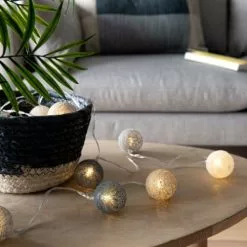 Maisons Du Monde Guirlandes Et Décorations Lumineuses Guirlande Lumineuse Tricolore 20 LED L360 -Luminaires Soldes guirlande lumineuse tricolore 20 led l360 1000 11 35 227913 4