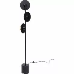 Kare Design Lampadaires Lampadaire 3 Disques En Acier Doré Et Marbre H160 -Luminaires Soldes lampadaire 3 disques en acier dore et marbre h160 4