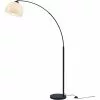 ATHM DESIGN Lampadaires Lampadaire Abat Jour Blanc Acrylique Pied Métal