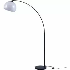 ATHM DESIGN Lampadaires Lampadaire Abat Jour Blanc Acrylique Pied Métal -Luminaires Soldes lampadaire abat jour blanc acrylique pied metal 2
