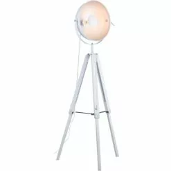 ATHM DESIGN Lampadaires Lampadaire Abat Jour Blanc Pieds Métal -Luminaires Soldes lampadaire abat jour blanc pieds metal 3