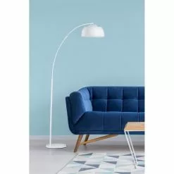 ATHM DESIGN Lampadaires Lampadaire Abat Jour Et Pied Métal Blanc -Luminaires Soldes lampadaire abat jour et pied metal blanc 12