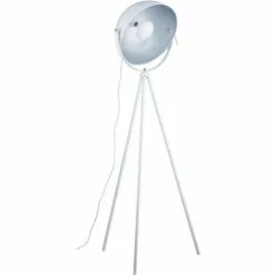 ATHM DESIGN Lampadaires Lampadaire Abat Jour Et Pied Métal Blanc -Luminaires Soldes lampadaire abat jour et pied metal blanc 7