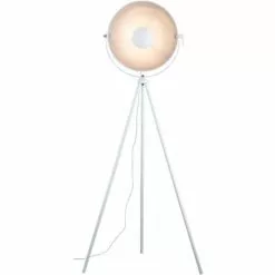 ATHM DESIGN Lampadaires Lampadaire Abat Jour Et Pied Métal Blanc -Luminaires Soldes lampadaire abat jour et pied metal blanc 8