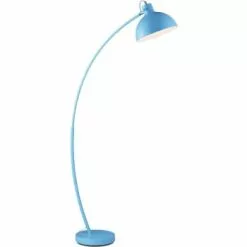 ATHM DESIGN Lampadaires Lampadaire Abat Jour Et Pied Métal Bleu -Luminaires Soldes lampadaire abat jour et pied metal bleu 2