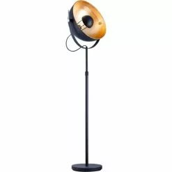 ATHM DESIGN Lampadaires Lampadaire Abat Jour Et Pied Métal Noir -Luminaires Soldes lampadaire abat jour et pied metal noir 18