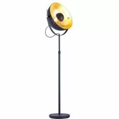 ATHM DESIGN Lampadaires Lampadaire Abat Jour Et Pied Métal Noir -Luminaires Soldes lampadaire abat jour et pied metal noir 20