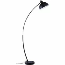 ATHM DESIGN Lampadaires Lampadaire Abat Jour Et Pied Métal Noir