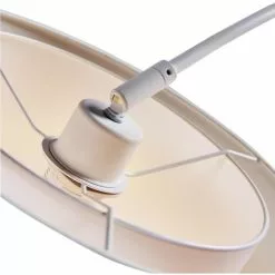 ATHM DESIGN Lampadaires Lampadaire Abat Jour Tissu Blanc Pied Métal -Luminaires Soldes lampadaire abat jour tissu blanc pied metal 5