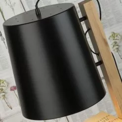 It's About Romi Lampadaires Lampadaire Avec étagères Métal/bois Noir H168cm -Luminaires Soldes lampadaire avec etageres metal bois noir h168cm 4