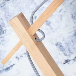 Good & Mojo Lampadaires Lampadaire Bambou Et Lin Naturel Gris H176cm -Luminaires Soldes lampadaire bambou et lin naturel gris h176cm 2