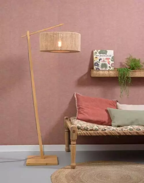 Good & Mojo Lampadaires Lampadaire Bambou/jute H207cm 2 Good & Mojo Lampadaires Lampadaire Bambou/jute H207cm – Image 2