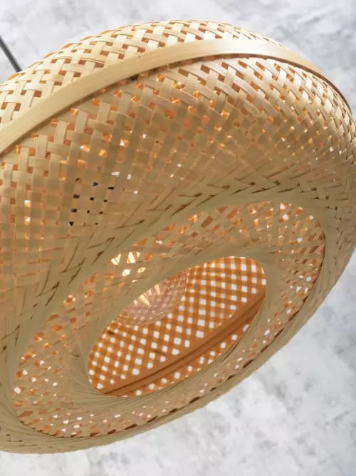 Good & Mojo Lampadaires Lampadaire Bambou Naturel H176cm 3 Good & Mojo Lampadaires Lampadaire Bambou Naturel H176cm – Image 3