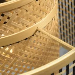 Good & Mojo Lampadaires Lampadaire Bambou Noir H176cm -Luminaires Soldes lampadaire bambou noir h176cm 3