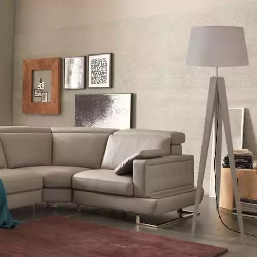 Tosel Lampadaires Lampadaire Bois Taupe 5 Tosel Lampadaires Lampadaire Bois Taupe – Image 5