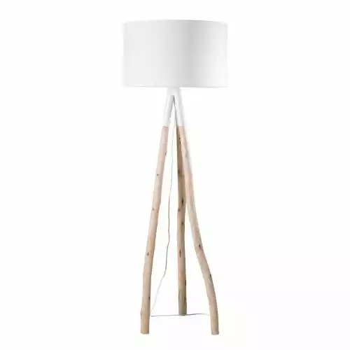 Maisons Du Monde Lampadaires Lampadaire Branche D'eucalyptus Et Abat-jour Blanc H152 1 Maisons Du Monde Lampadaires Lampadaire Branche D'eucalyptus Et Abat-jour Blanc H152