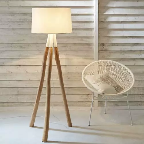 Maisons Du Monde Lampadaires Lampadaire Branche D'eucalyptus Et Abat-jour Blanc H152 4 Maisons Du Monde Lampadaires Lampadaire Branche D'eucalyptus Et Abat-jour Blanc H152 – Image 4