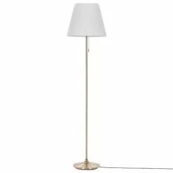 Beliani Lampes à Poser Lampadaire Cuivré Et Blanc En Métal